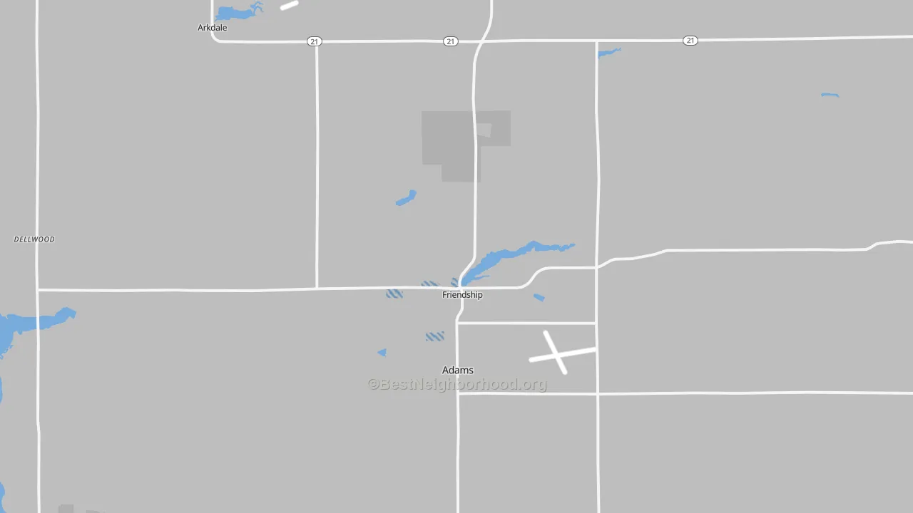 Transit Grade map of Friendship, WI