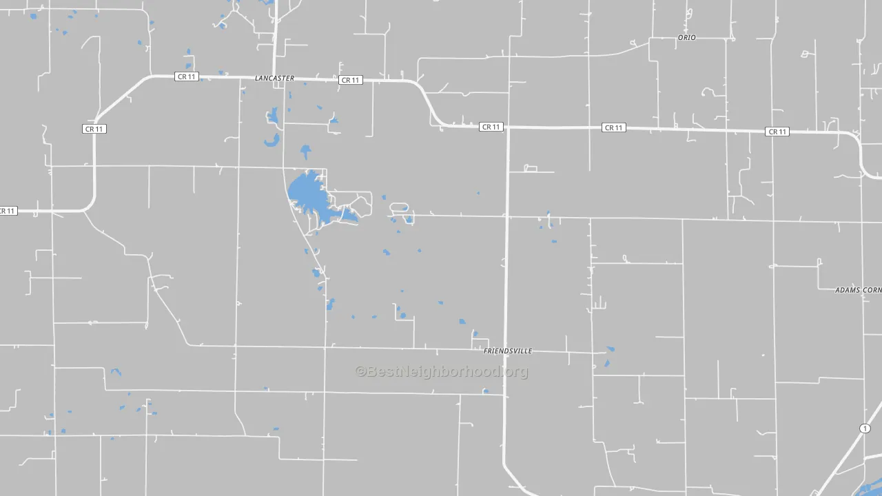 Transit Grade map of Friendsville, IL