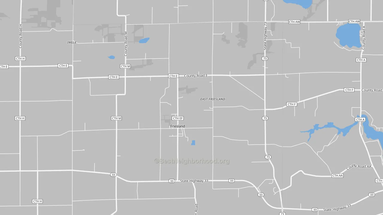 Transit Grade map of Friesland, WI