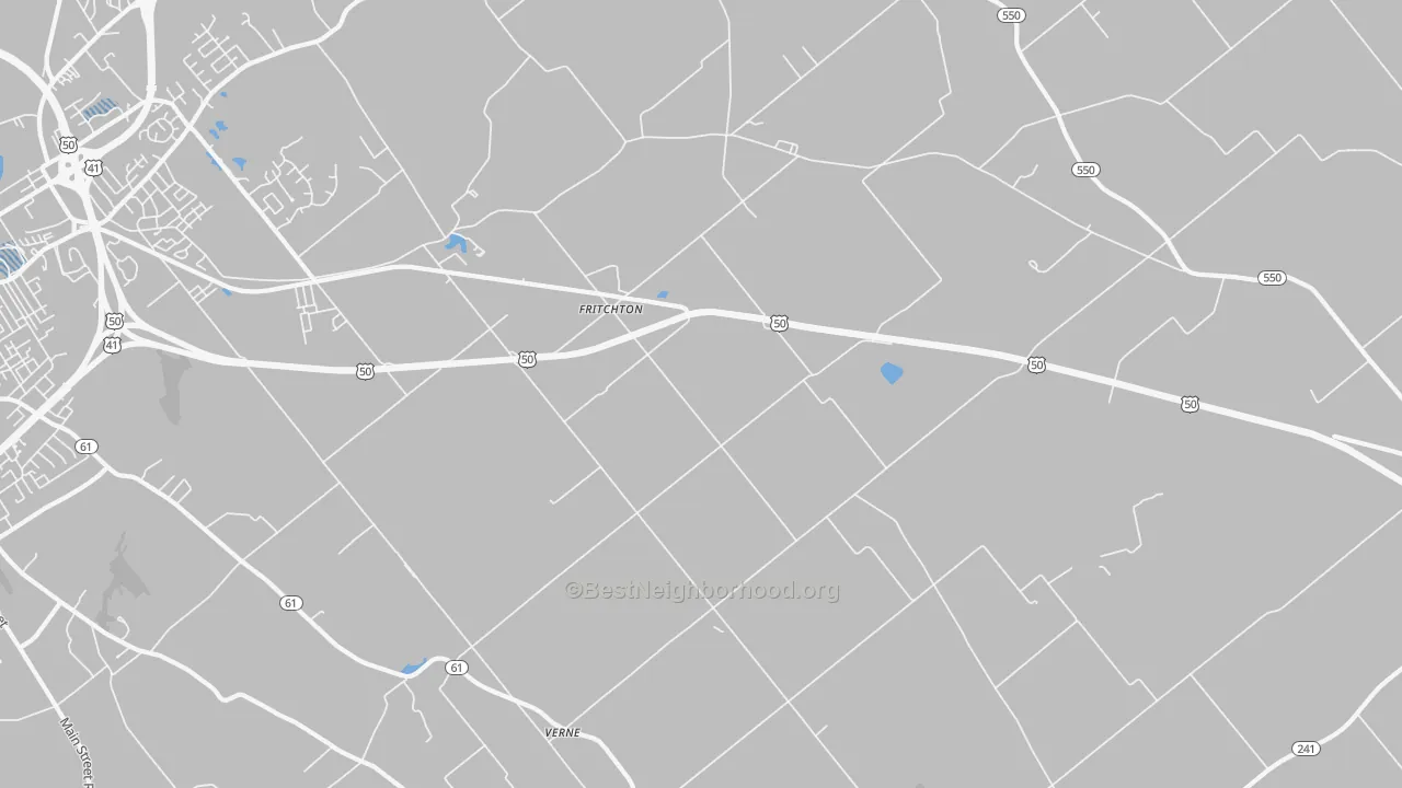 Transit Grade map of Fritchton, IN