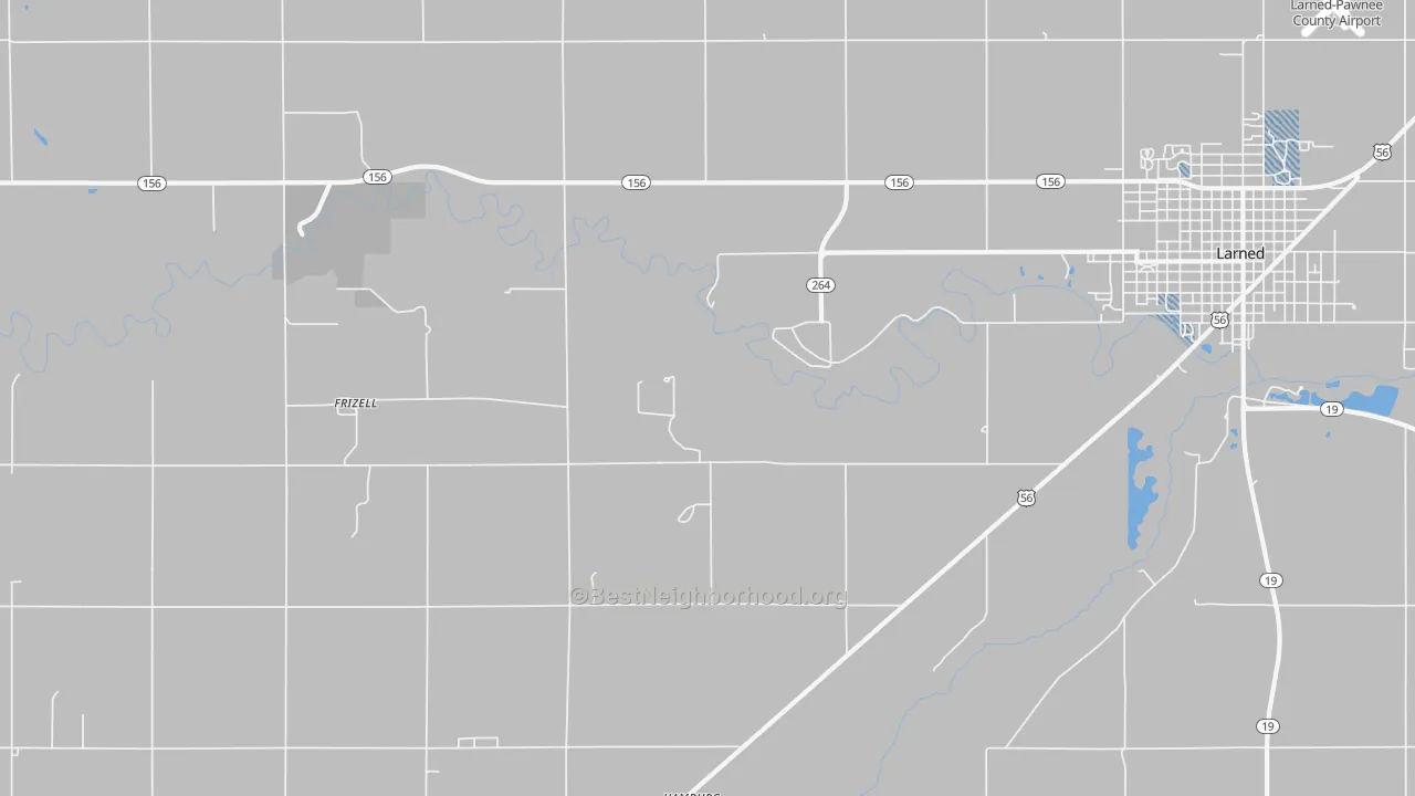 Transit Grade map of Frizell, KS
