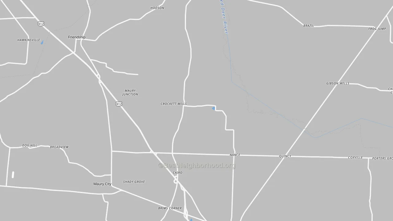 Transit Grade map of Frog Jump, TN