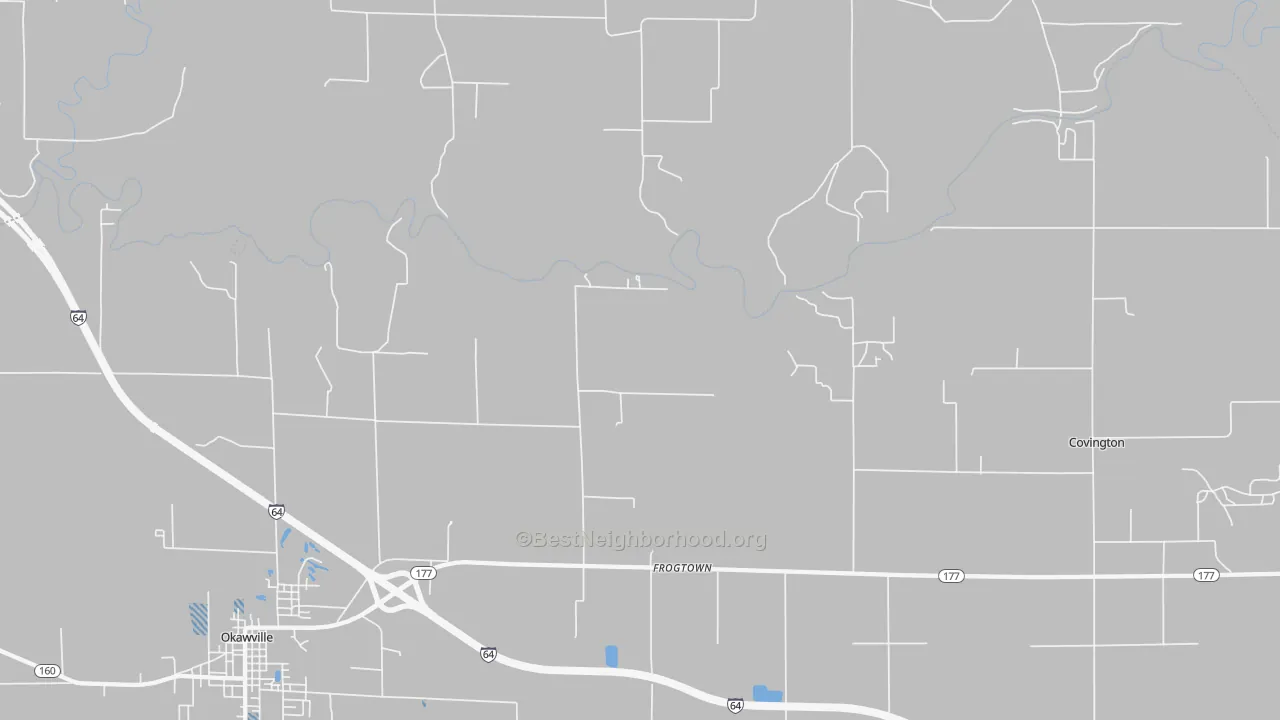 Transit Grade map of Frogtown, IL