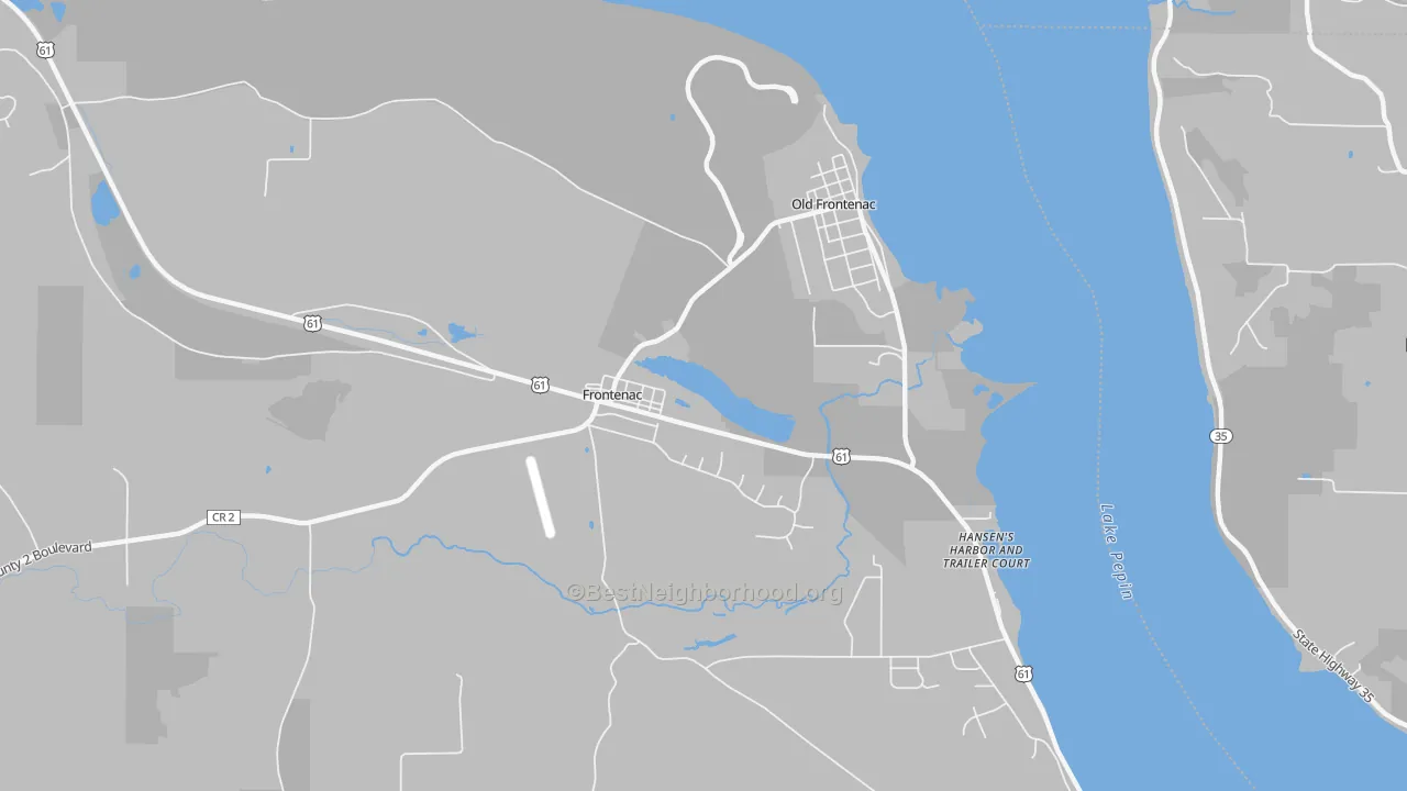 Transit Grade map of Frontenac, MN
