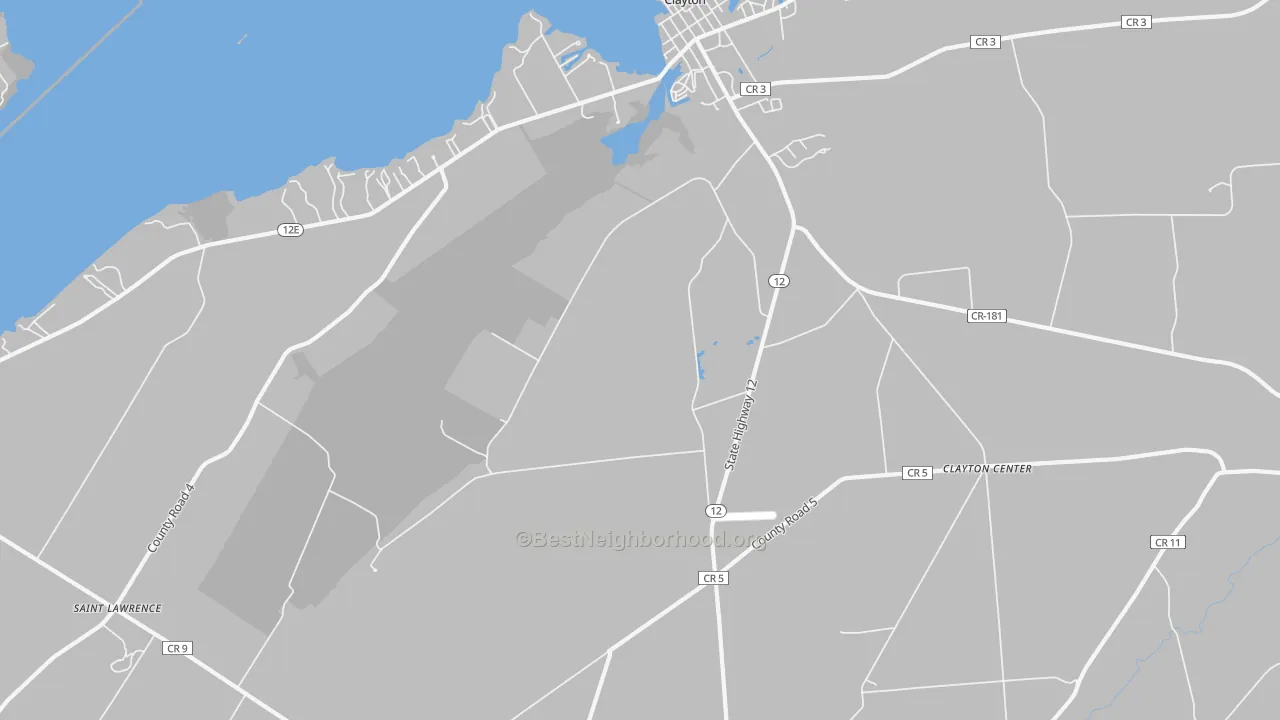 Transit Grade map of Frontenac, NY