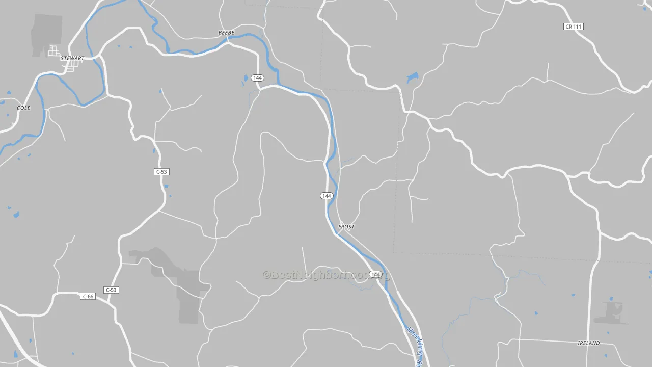 Transit Grade map of Frost, OH