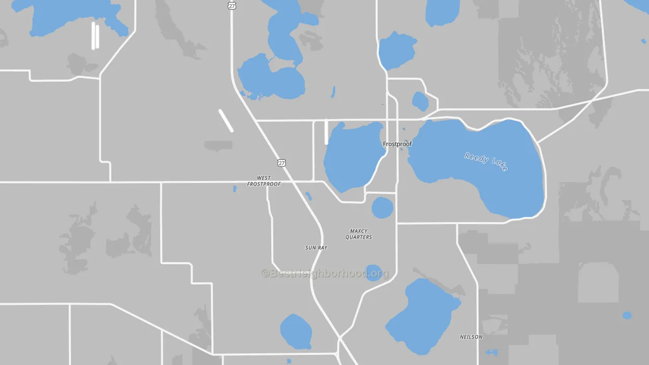 Transit Grade map of Frostproof, FL