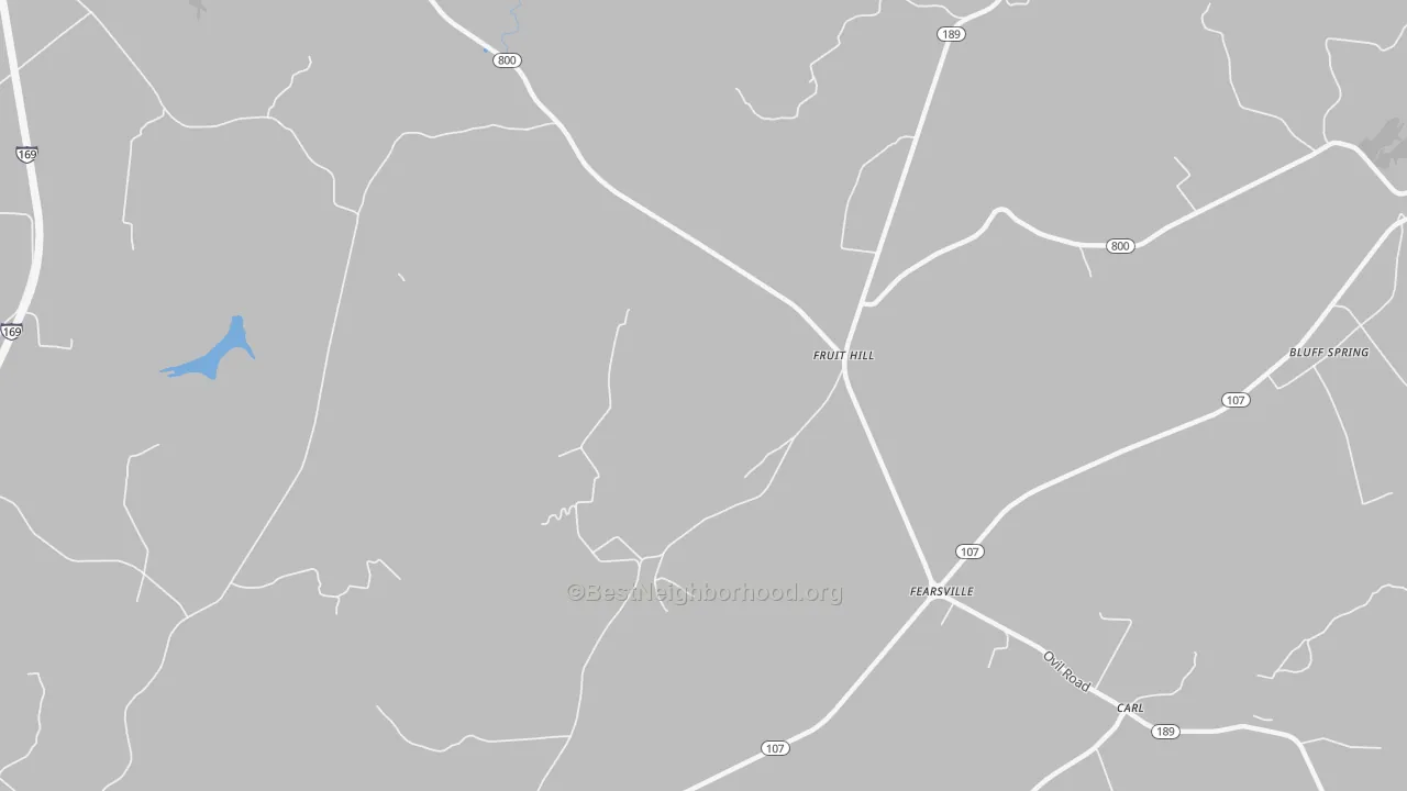Transit Grade map of Fruit Hill, KY