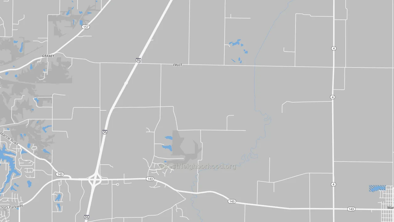 Transit Grade map of Fruit, IL