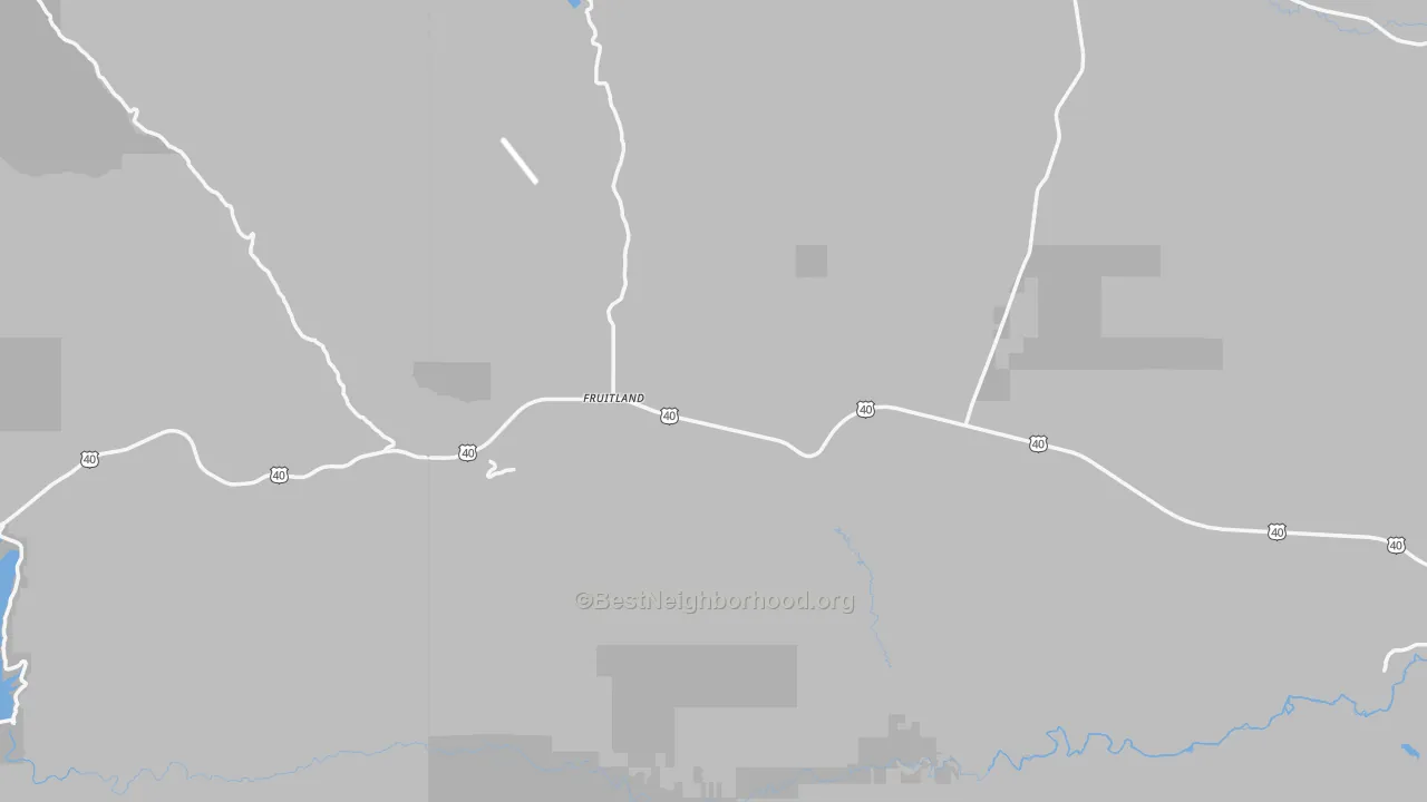 Transit Grade map of Fruitland, UT
