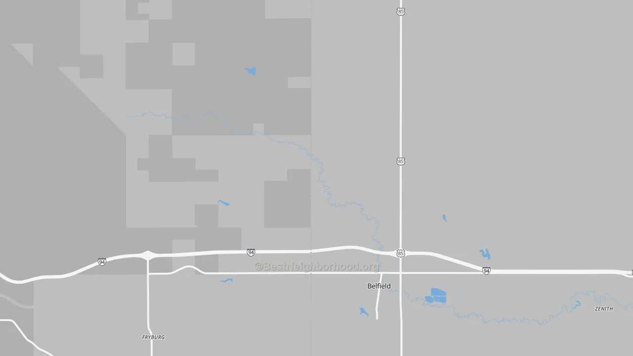 Transit Grade map of Fryburg, ND