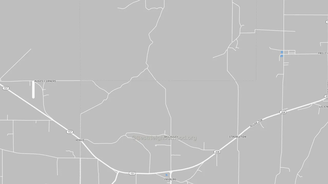 Transit Grade map of Fryburg, PA