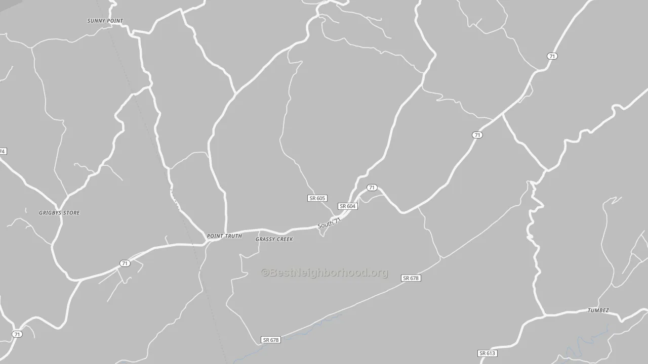 Transit Grade map of Fugates Hill, VA