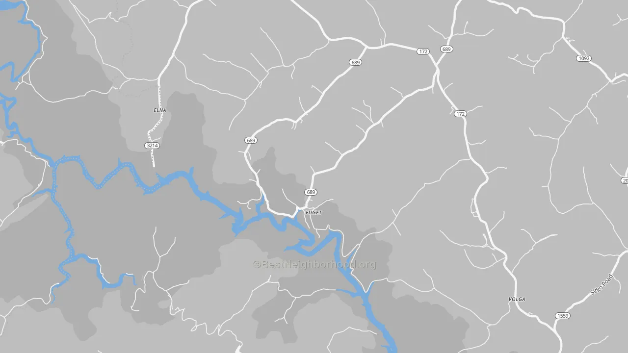 Transit Grade map of Fuget, KY