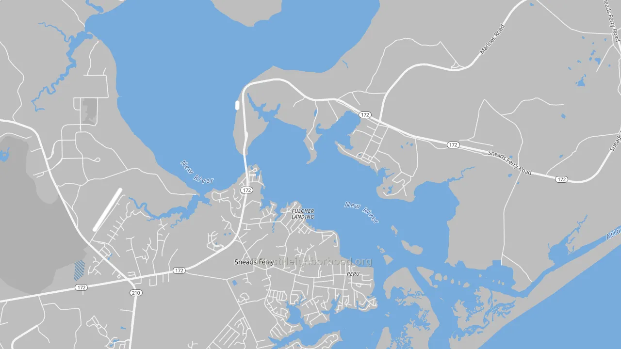 Transit Grade map of Fulcher Landing, NC