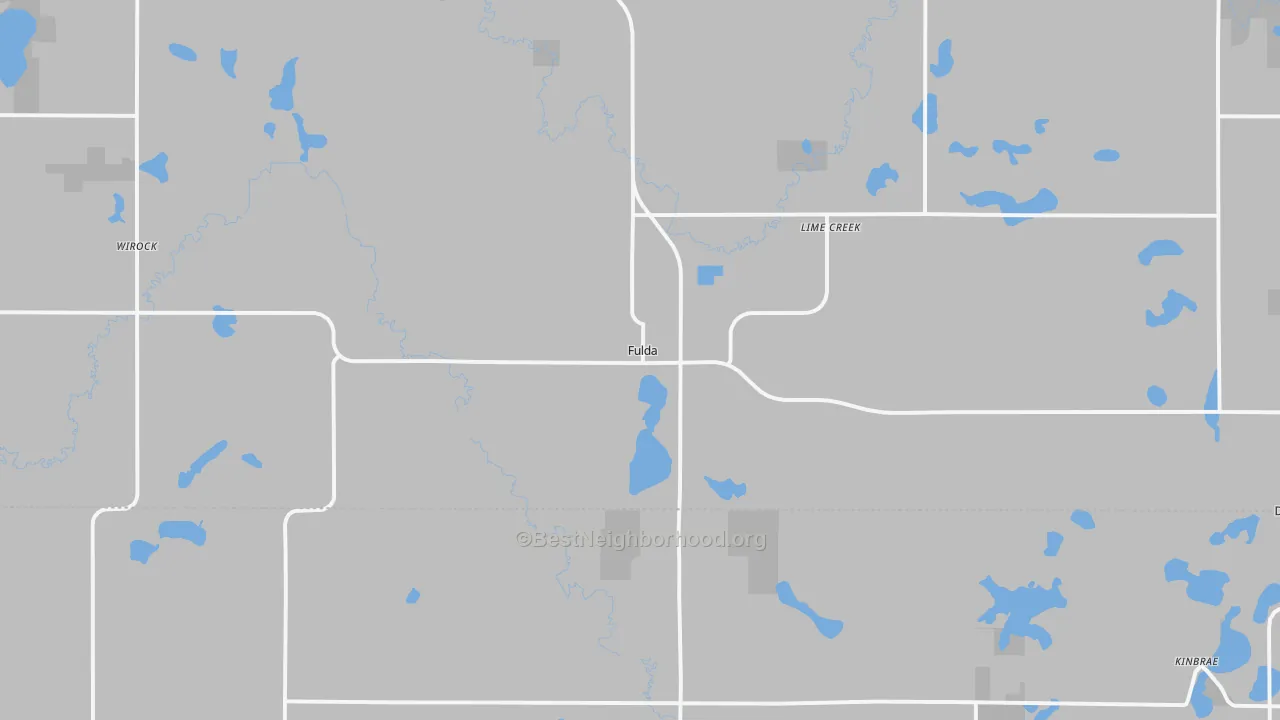 Transit Grade map of Fulda, MN