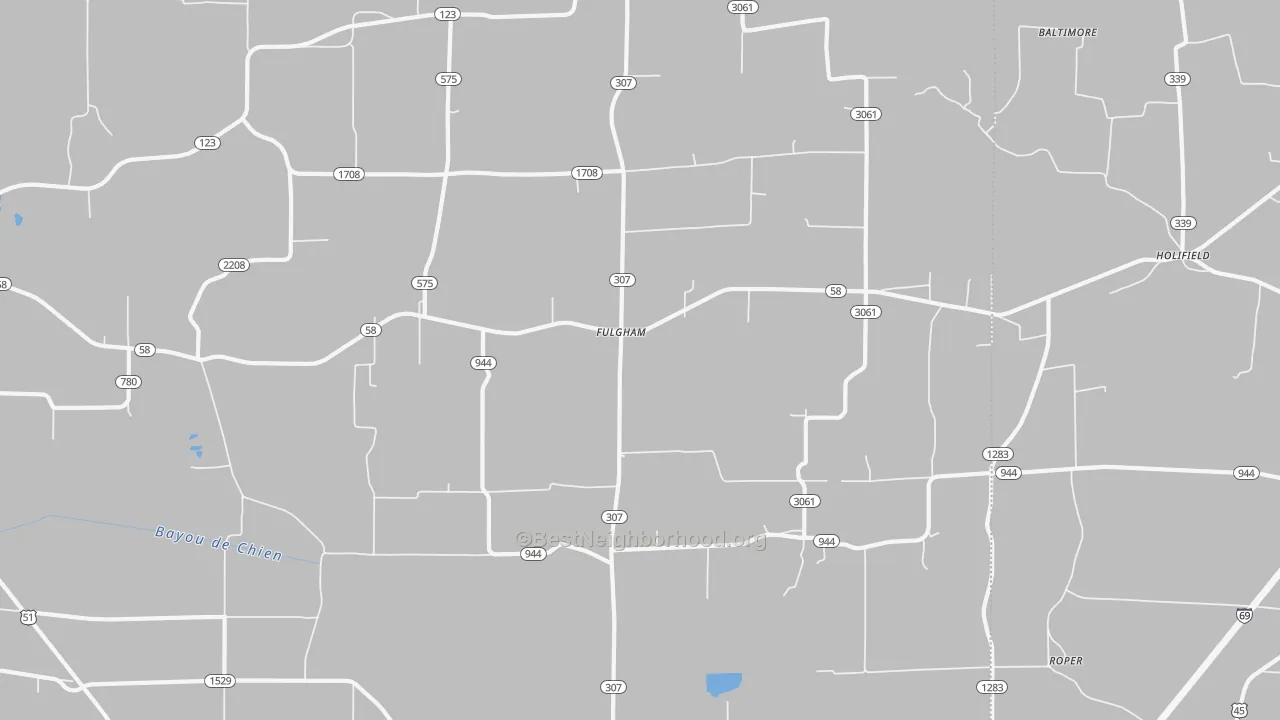 Transit Grade map of Fulgham, KY