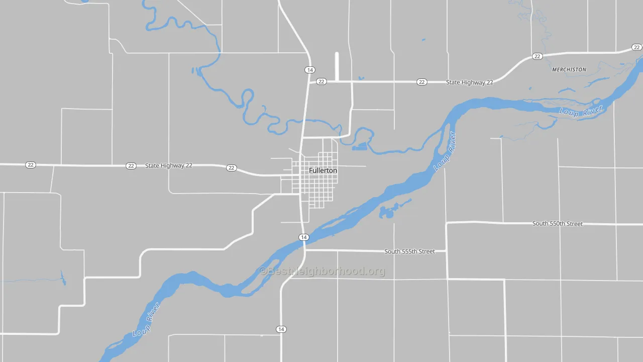 Transit Grade map of Fullerton, NE