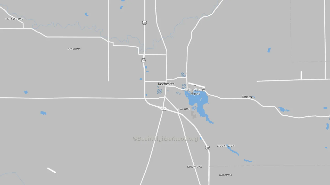 Transit Grade map of Fulton County, IN