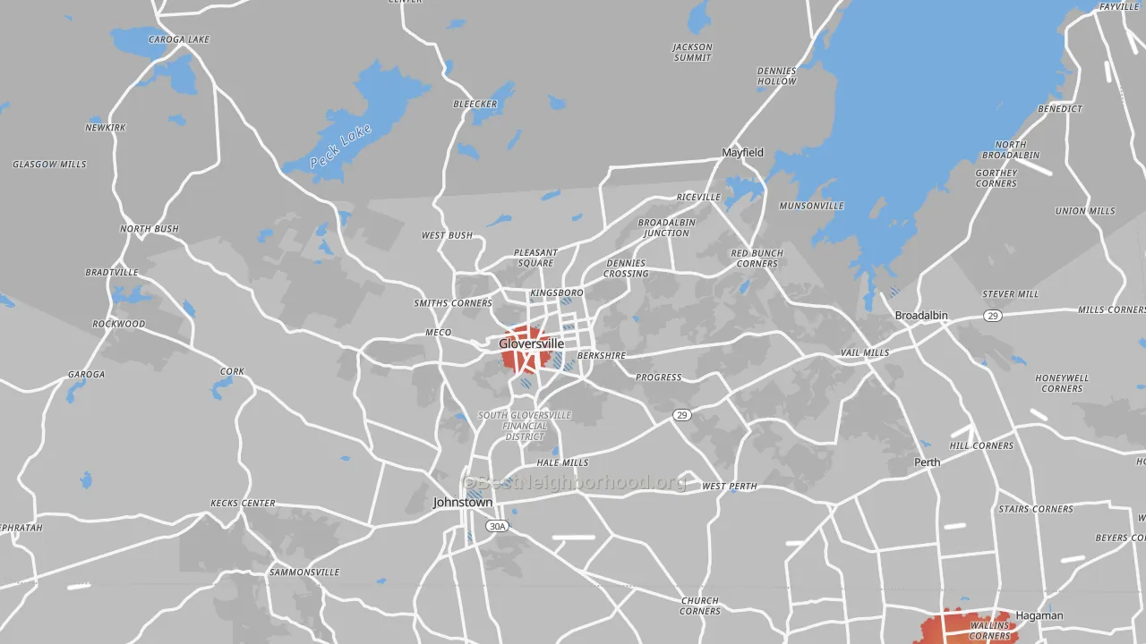 Transit Grade map of Fulton County, NY