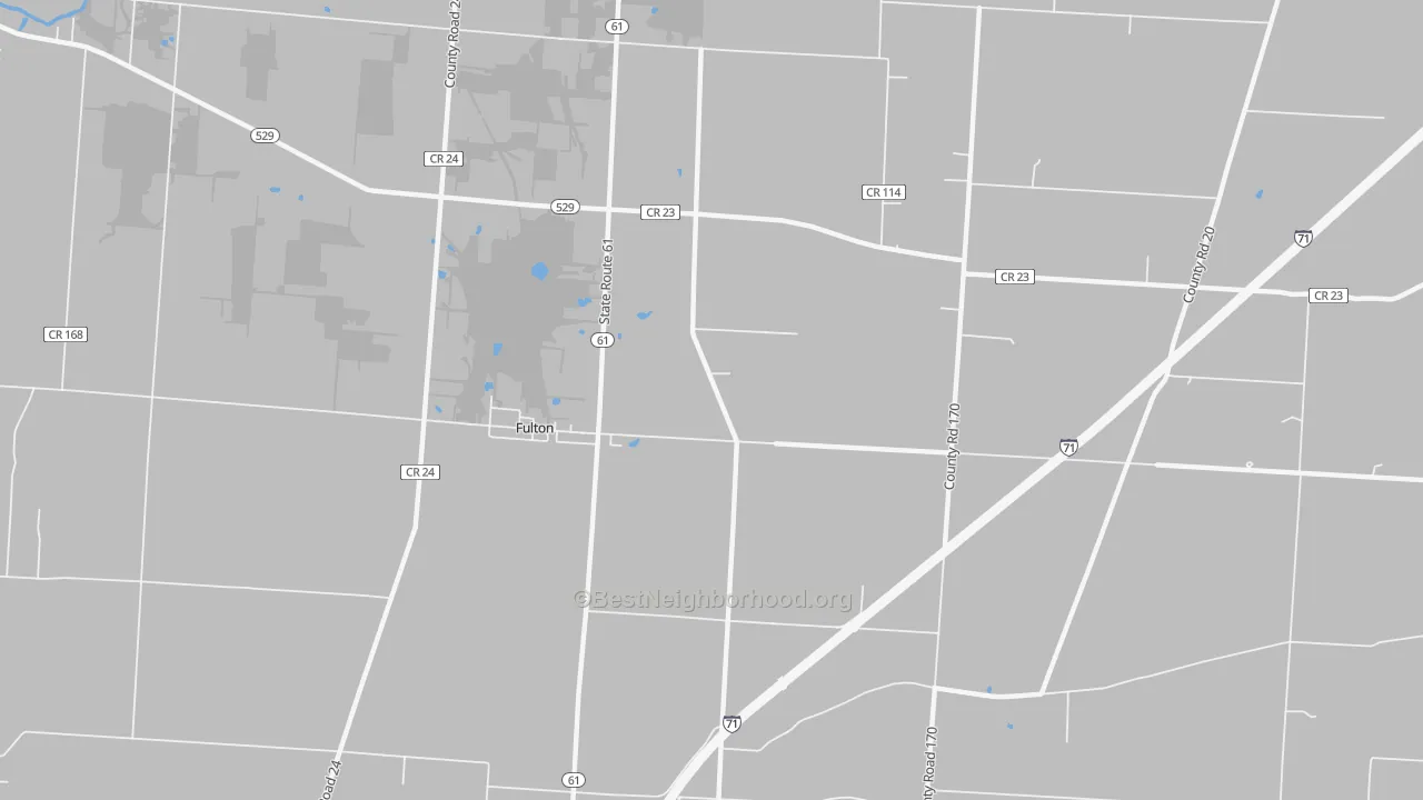 Transit Grade map of Fulton, OH