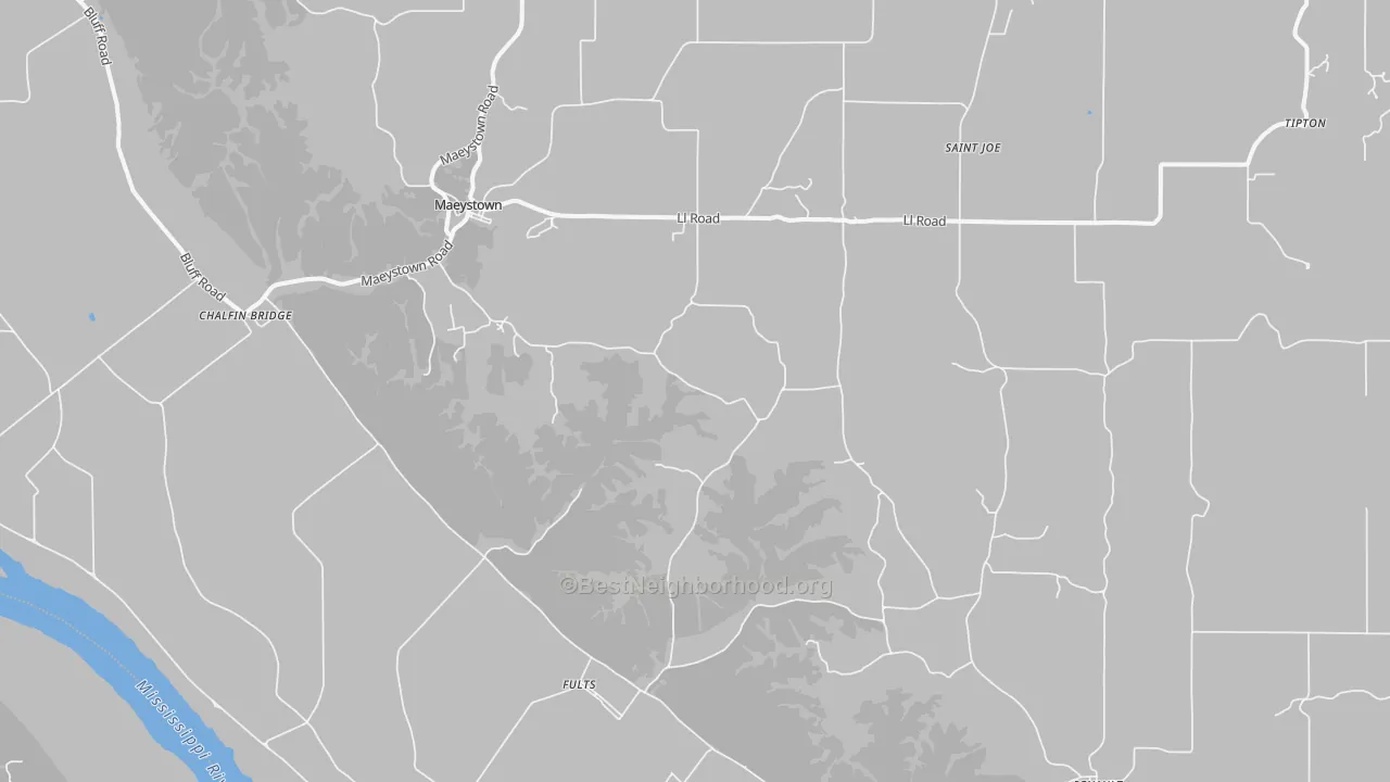 Transit Grade map of Fults, IL