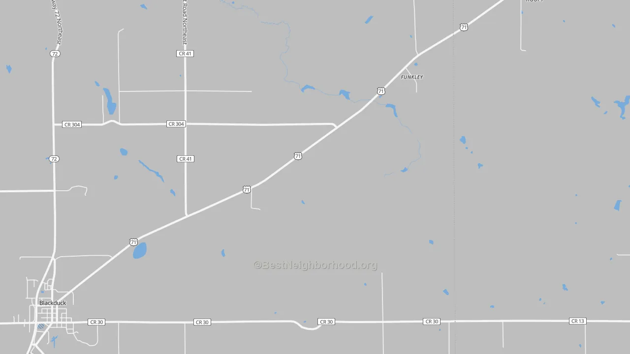 Transit Grade map of Funkley, MN