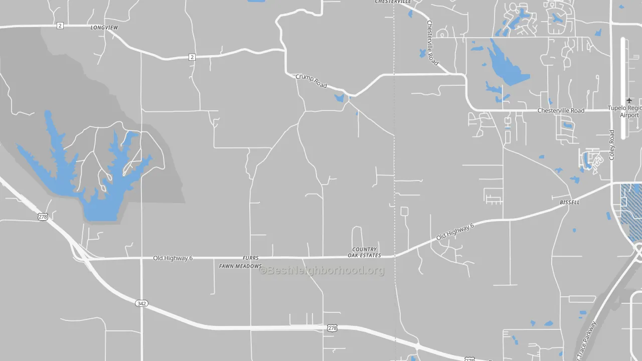 Transit Grade map of Furrs, MS
