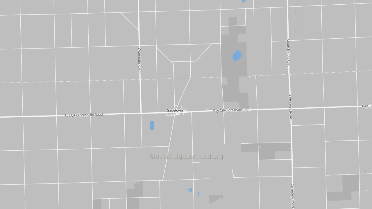 Transit Grade map of Gagetown, MI