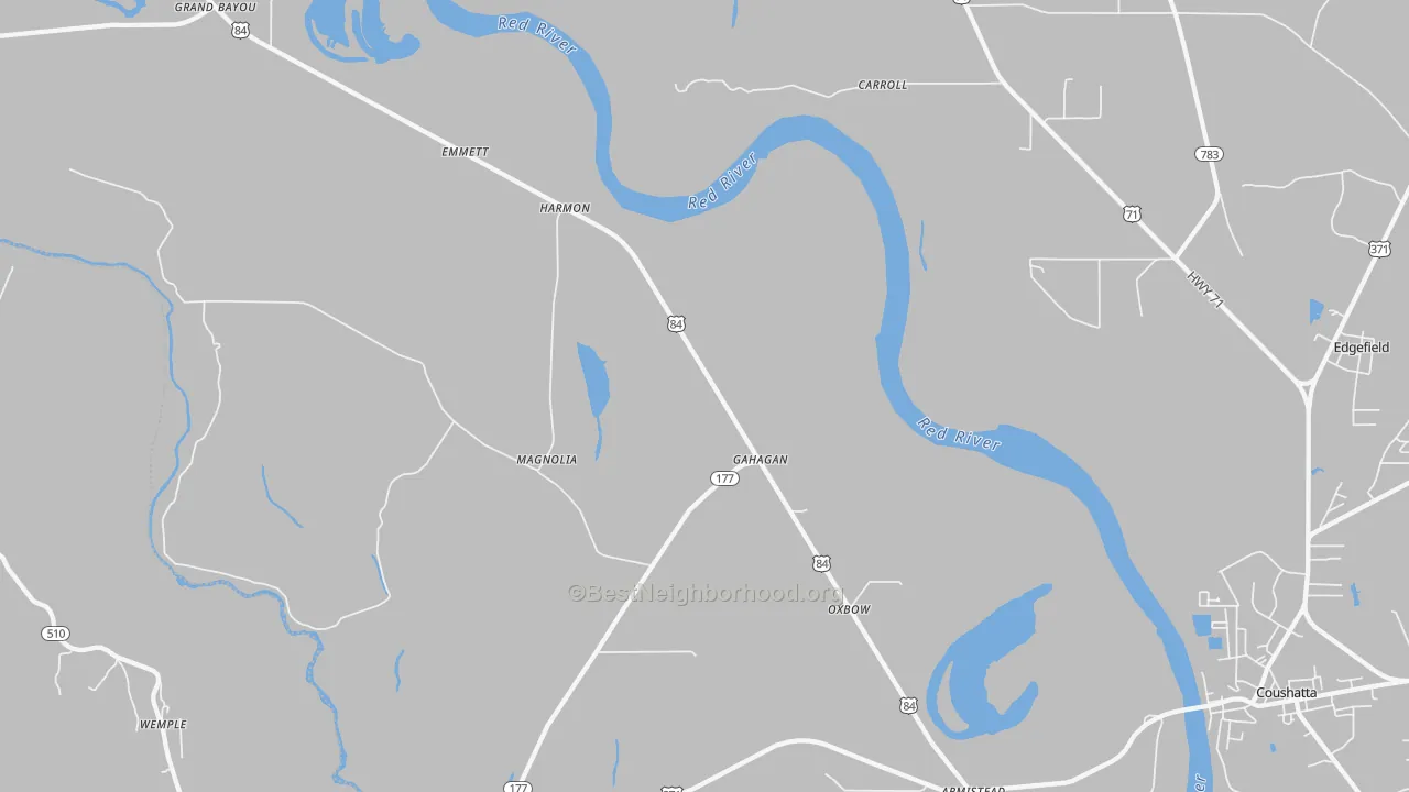 Transit Grade map of Gahagan, LA