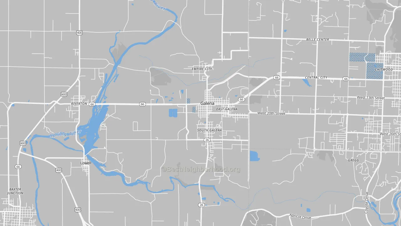 Transit Grade map of Galena, KS