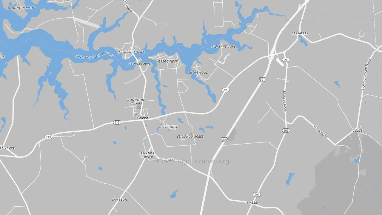 Transit Grade map of Galena, MD