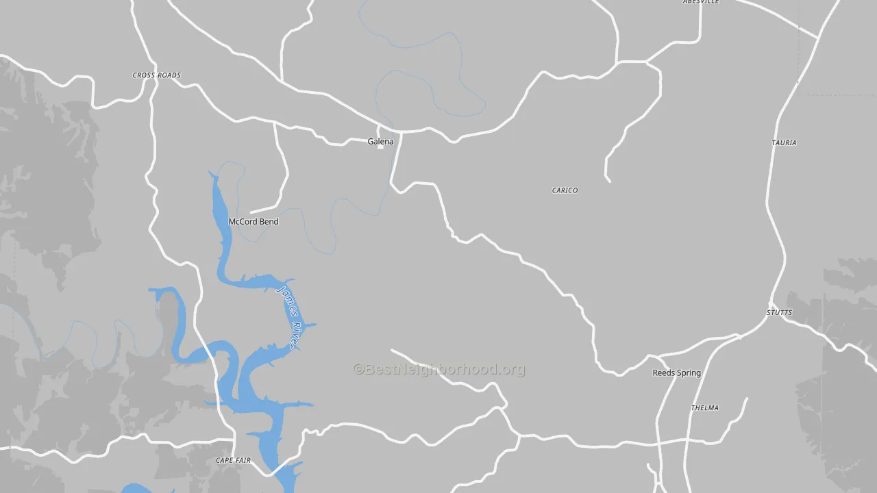 Transit Grade map of Galena, MO