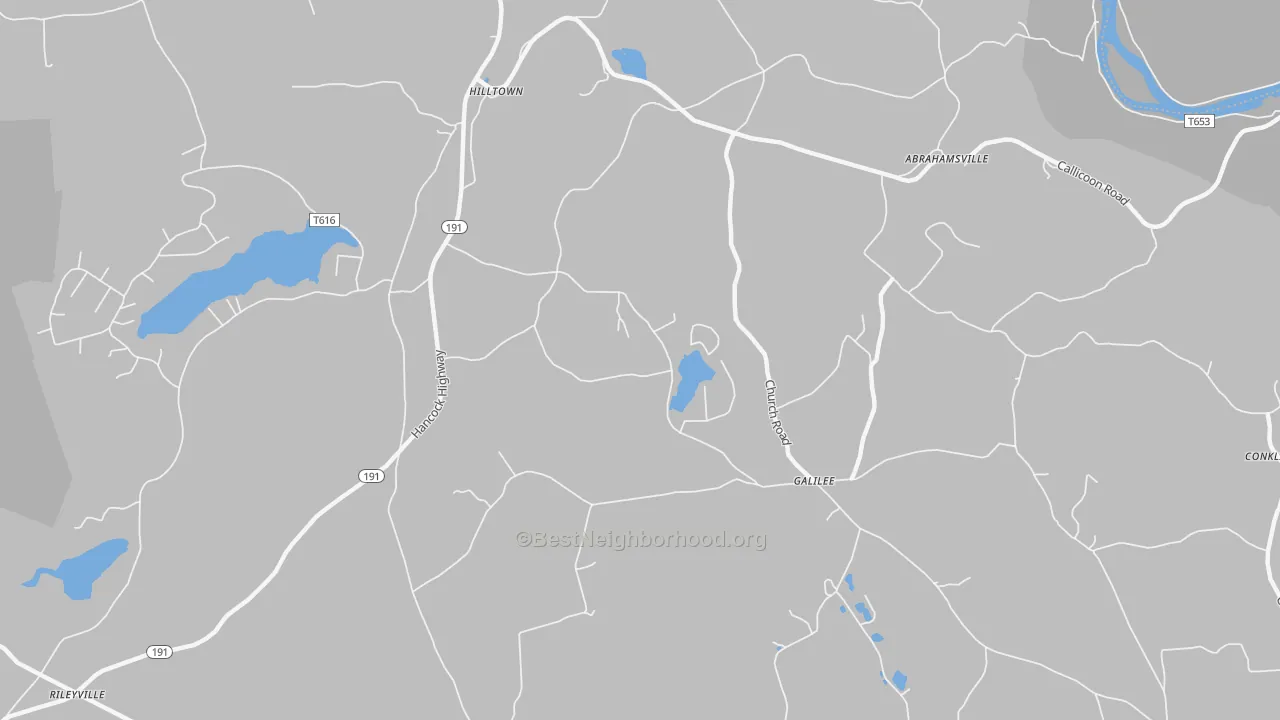 Transit Grade map of Galilee, PA