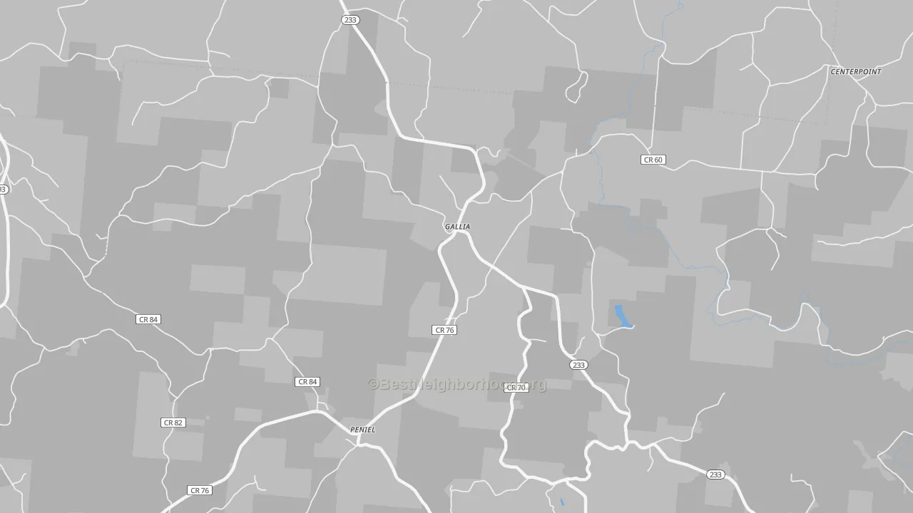 Transit Grade map of Gallia, OH