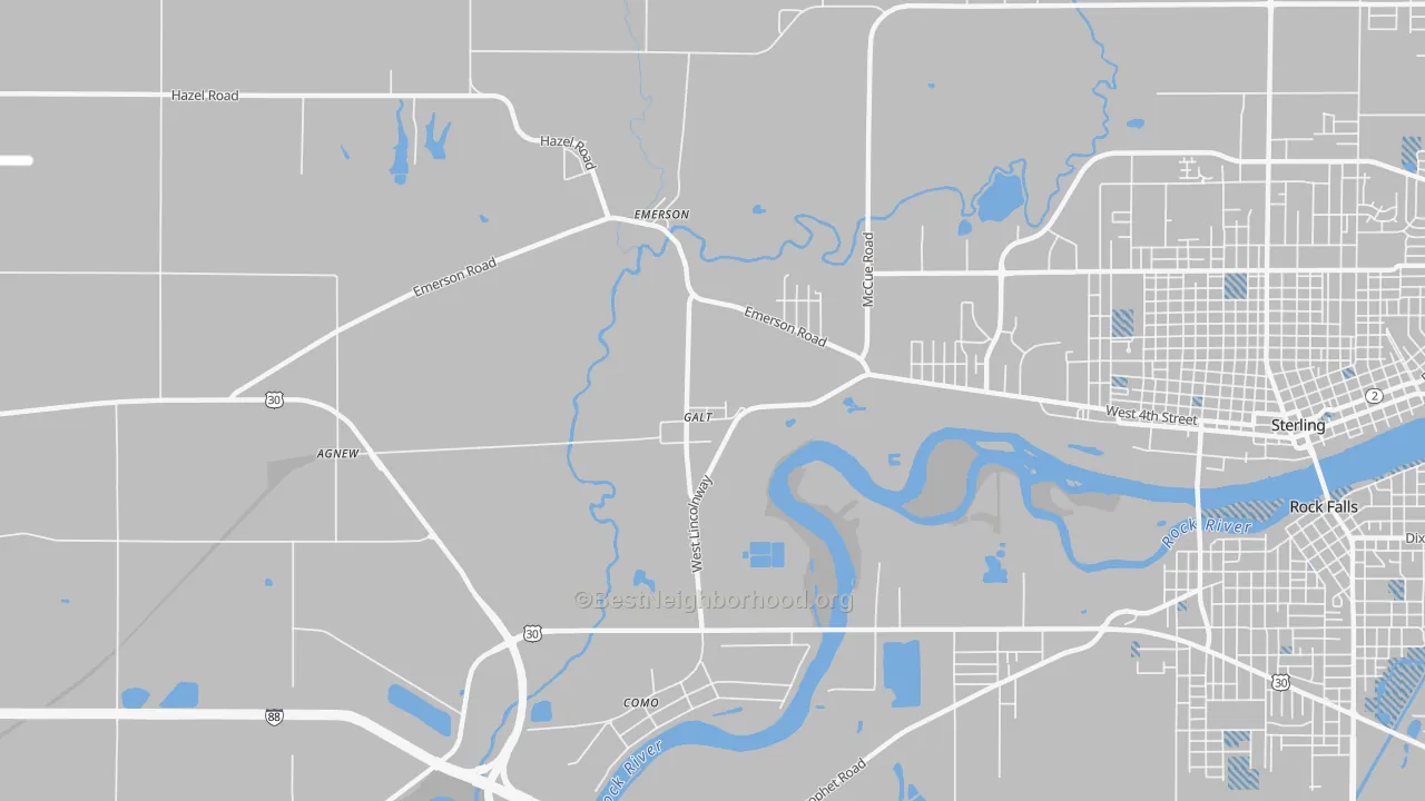 Transit Grade map of Galt, IL