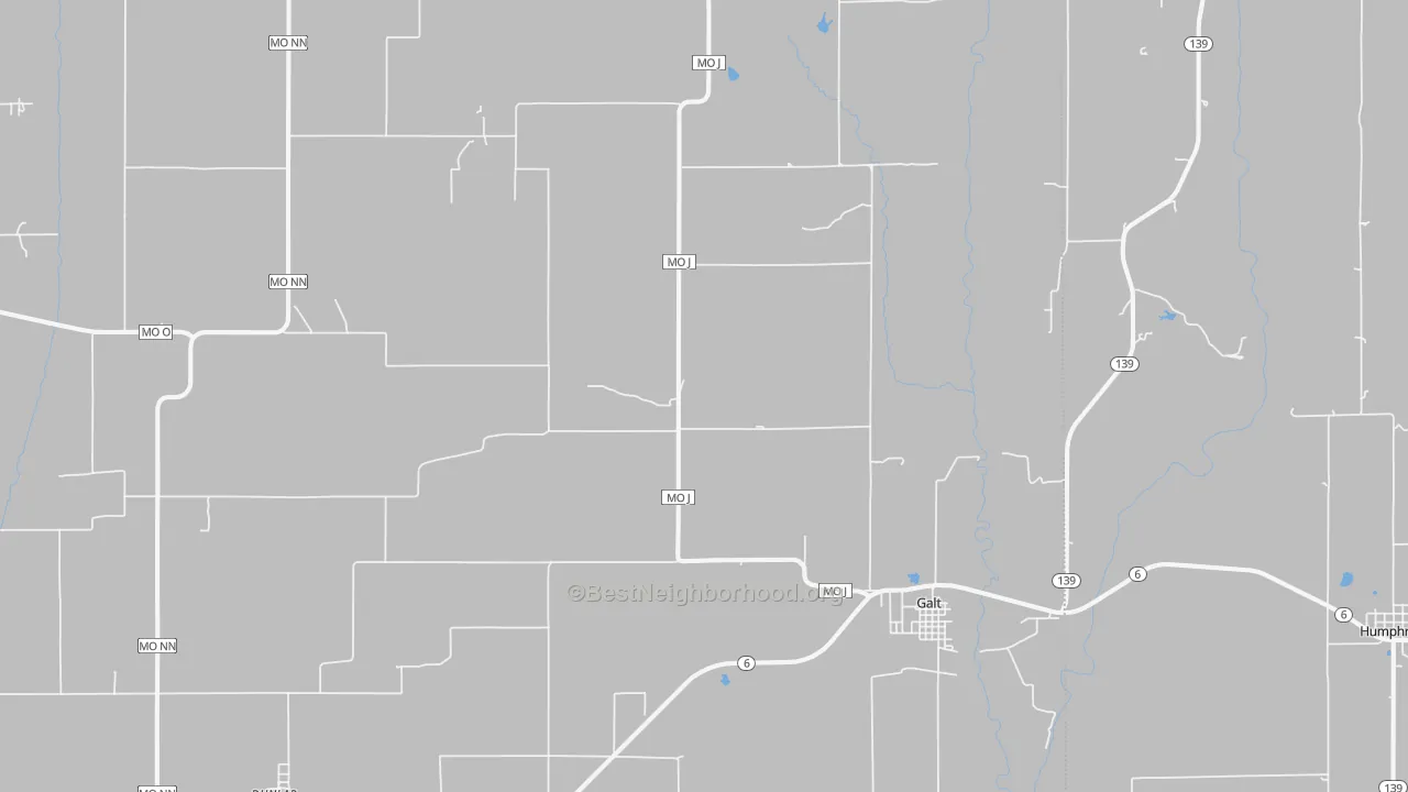 Transit Grade map of Galt, MO