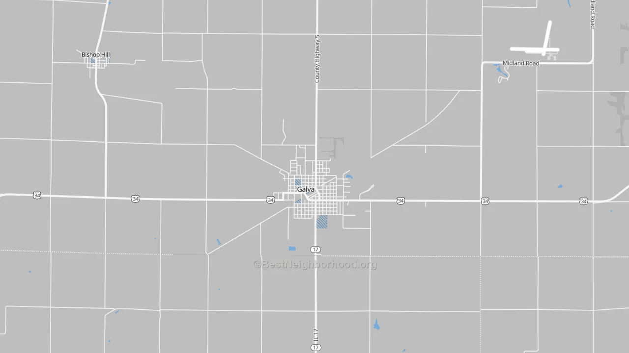 Transit Grade map of Galva, IL