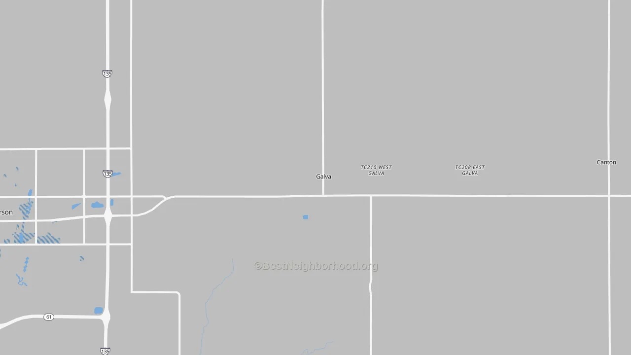 Transit Grade map of Galva, KS