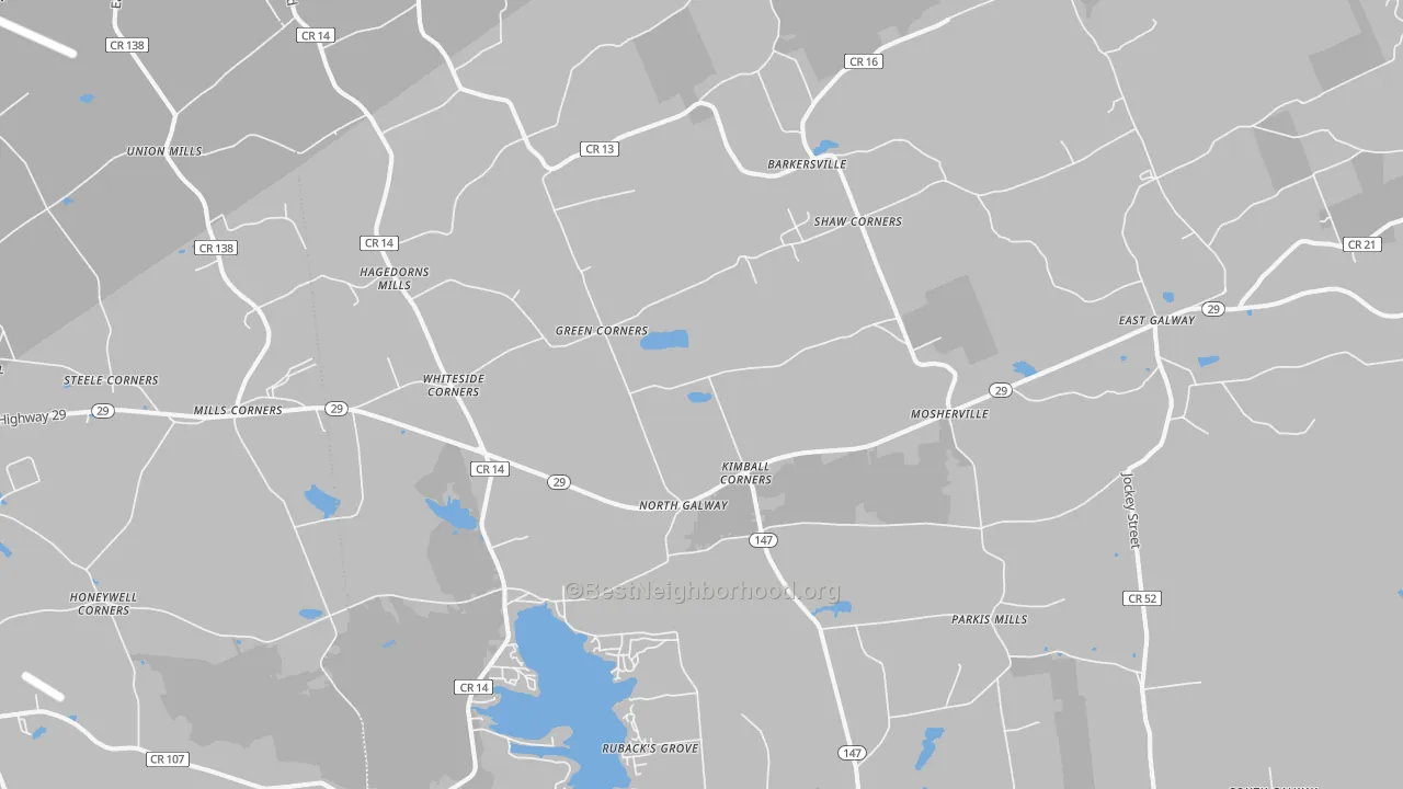 Transit Grade map of Galway, NY