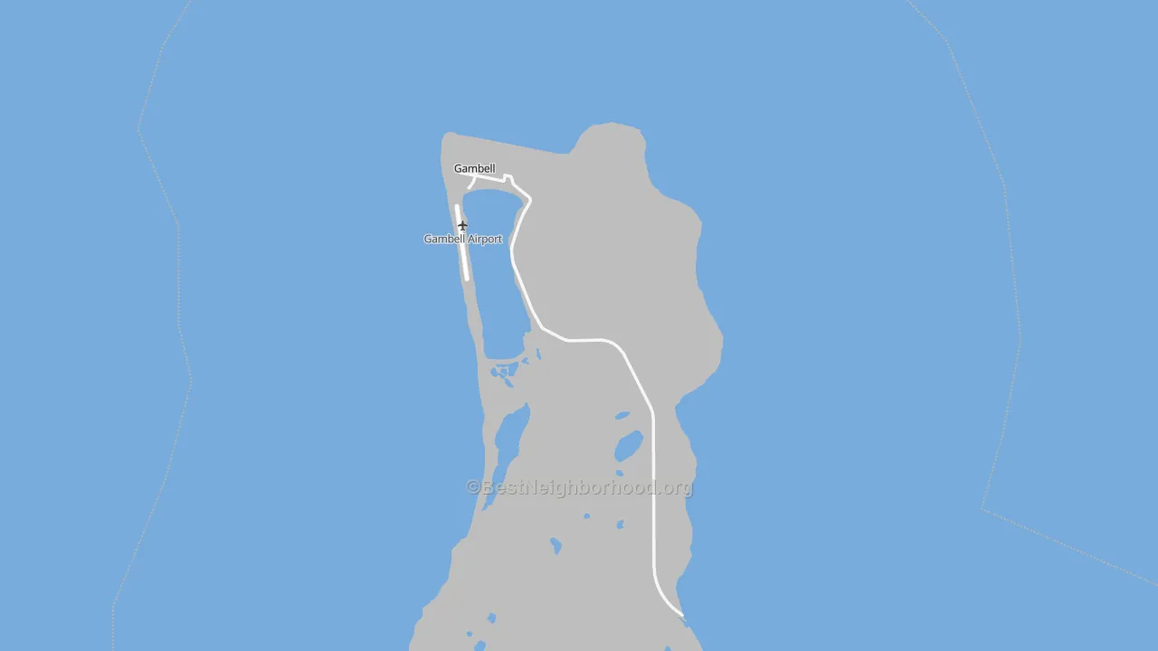 Transit Grade map of Gambell, AK
