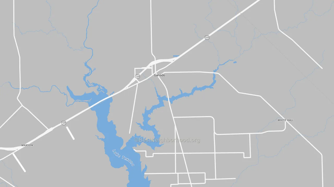 Transit Grade map of Ganado, TX
