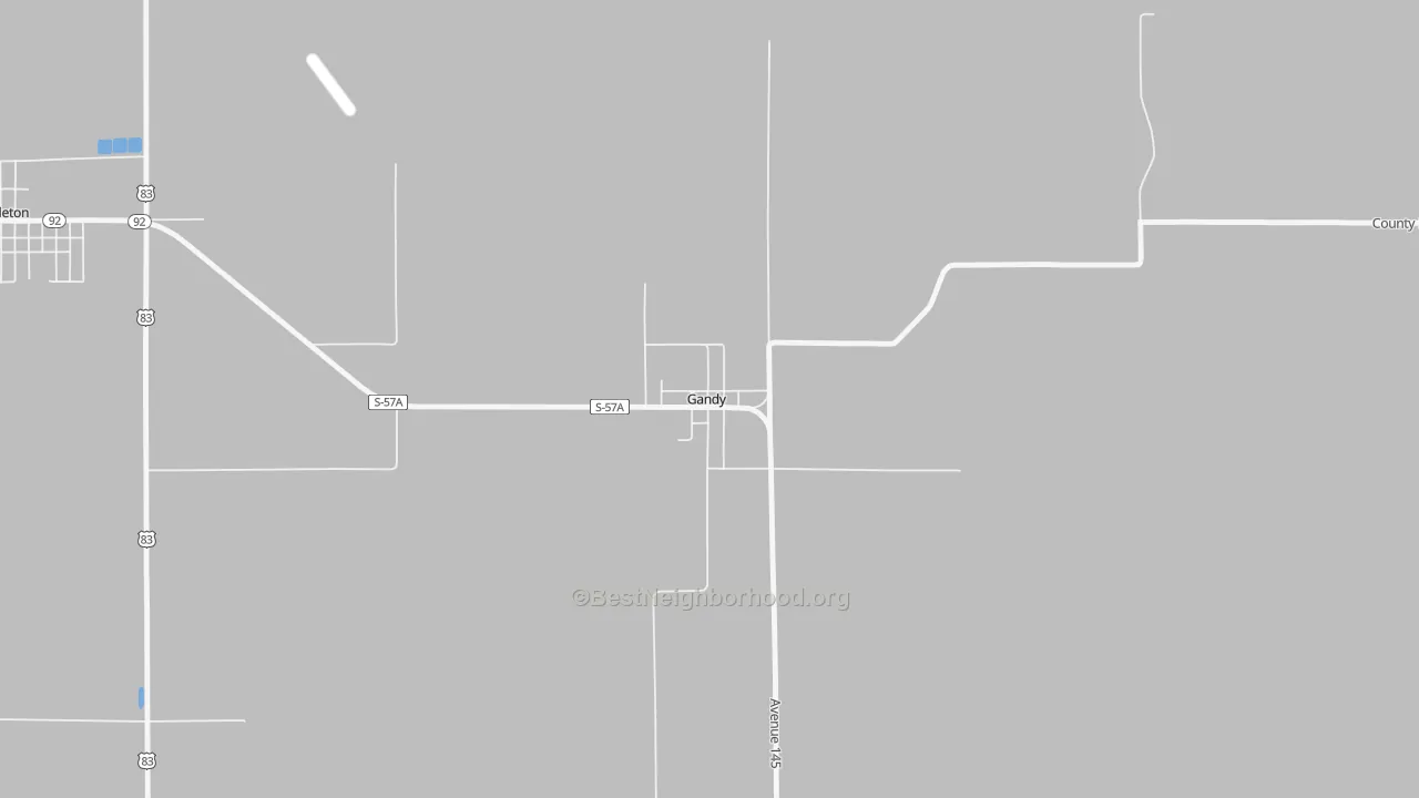 Transit Grade map of Gandy, NE