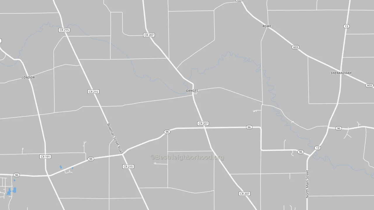 Transit Grade map of Ganges, OH