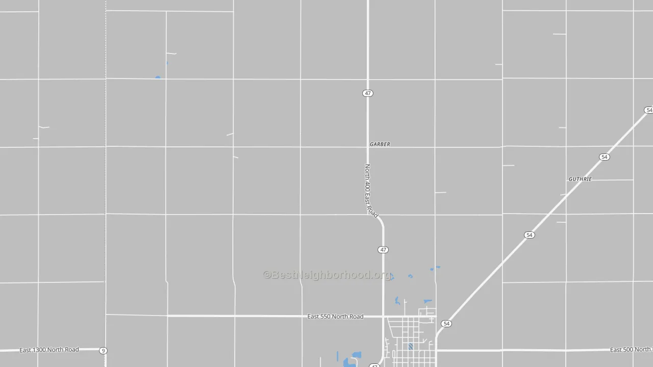 Transit Grade map of Garber, IL