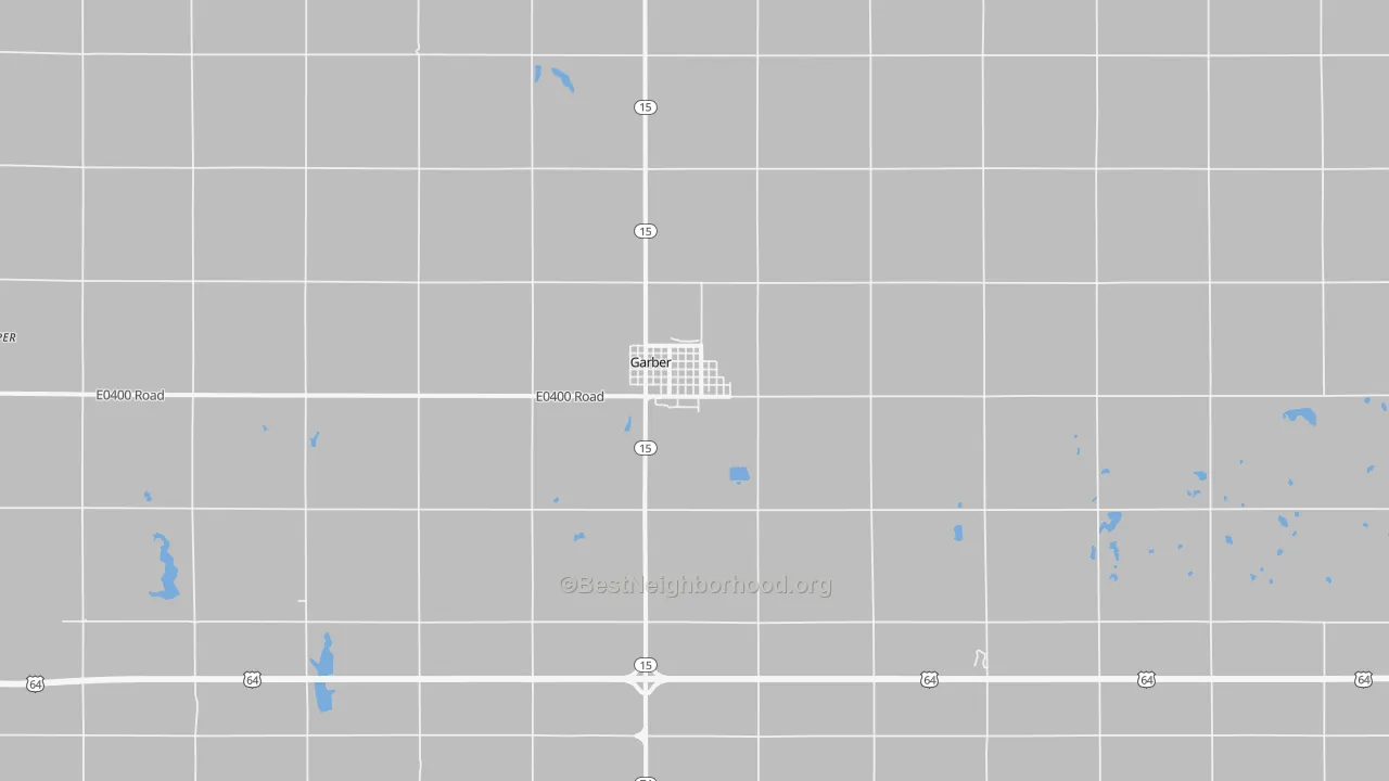 Transit Grade map of Garber, OK