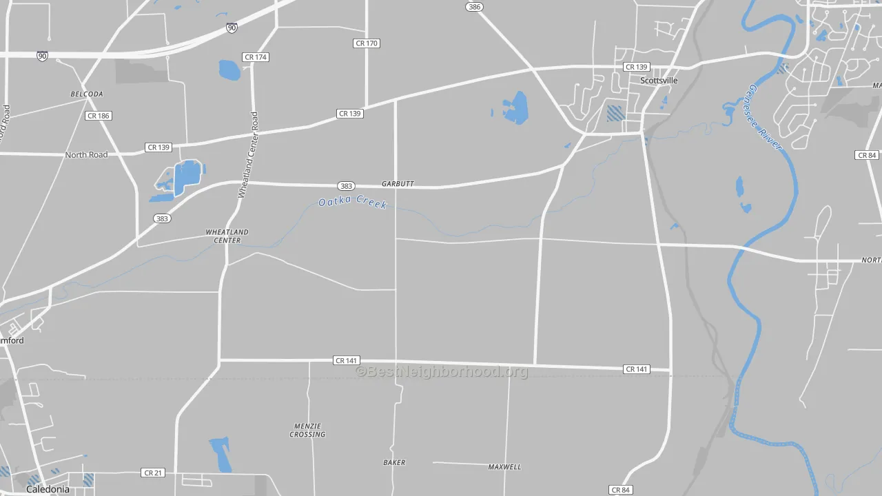 Transit Grade map of Garbutt, NY