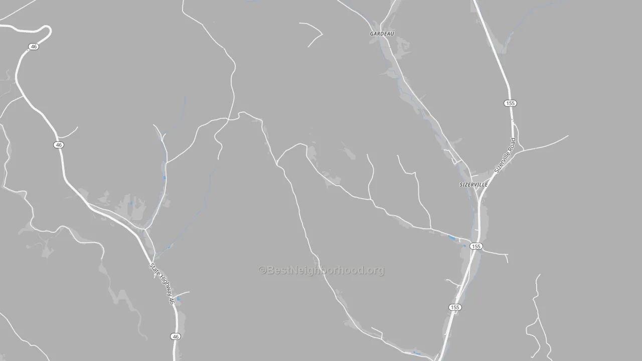 Transit Grade map of Gardeau, PA