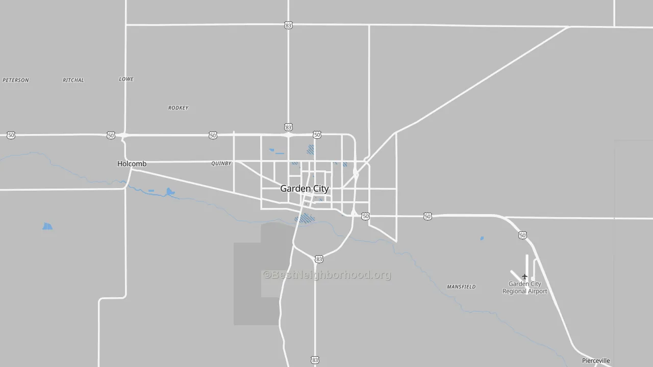 Transit Grade map of Garden City, KS