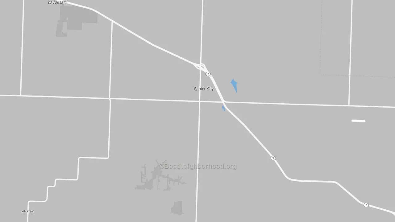 Transit Grade map of Garden City, MO